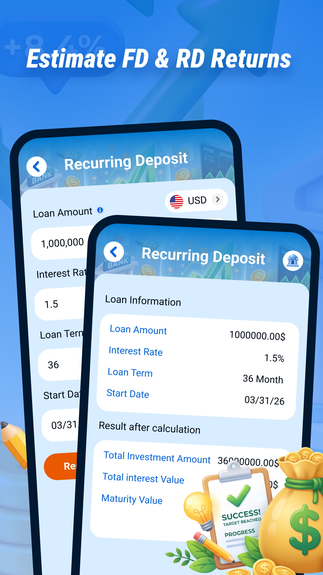 LoanWise mortgage calculation screen
