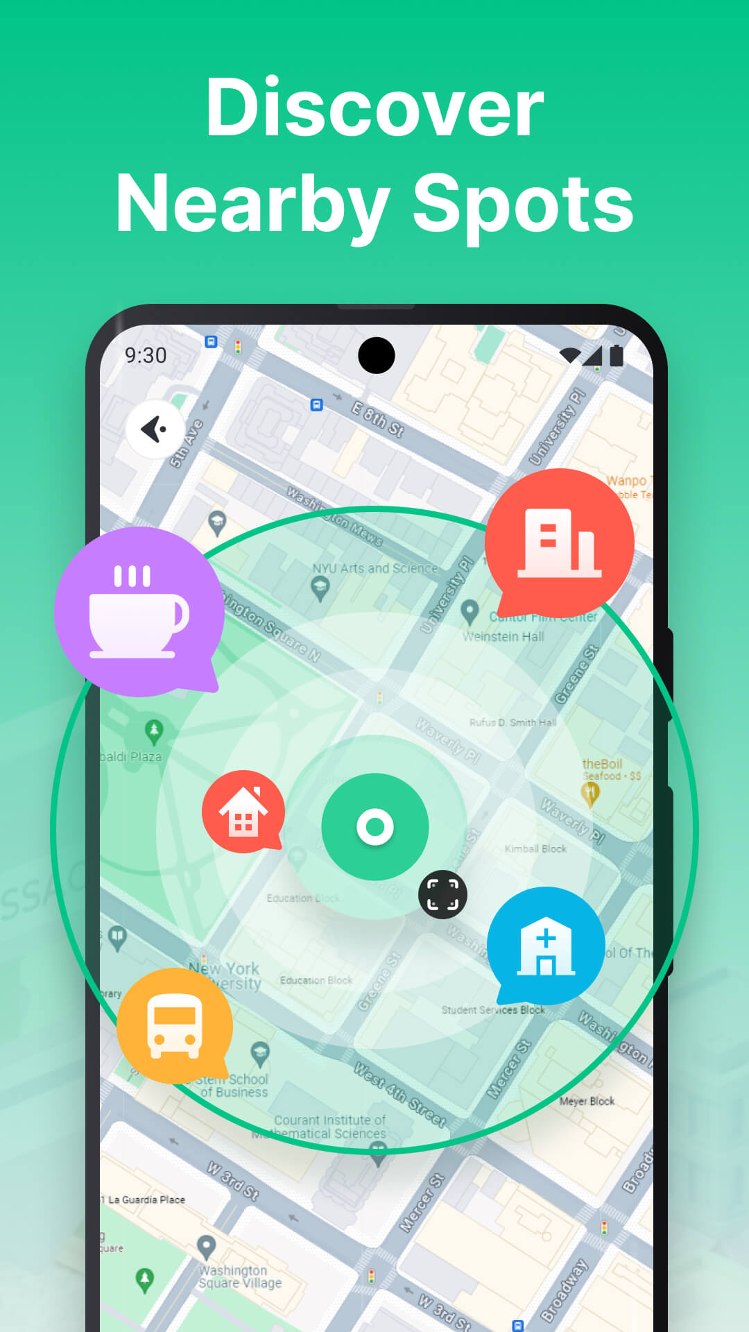 Phone Tracker zone alerts screen